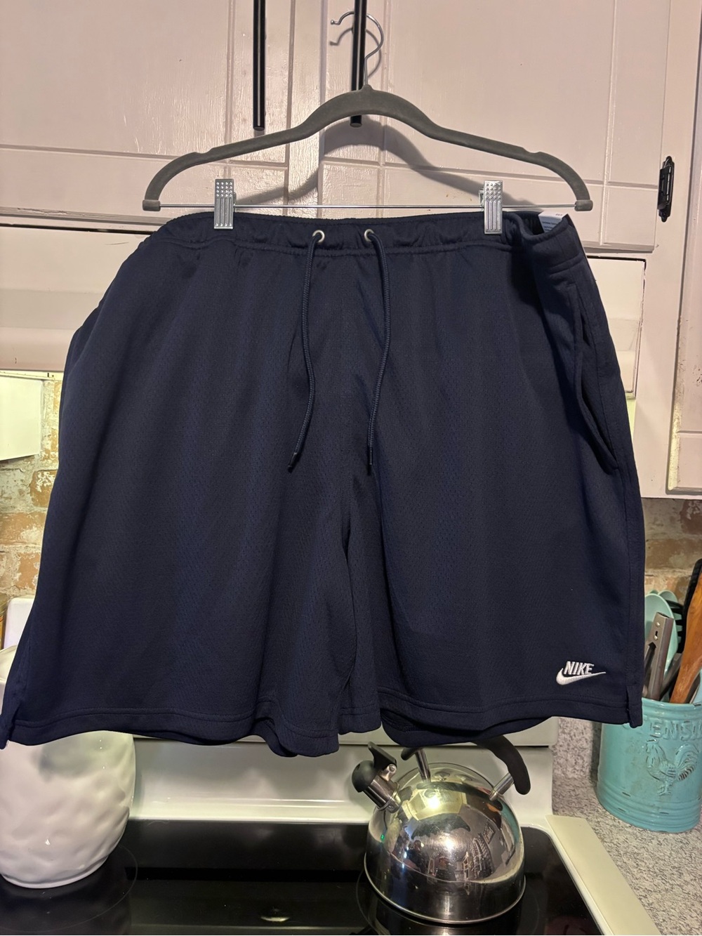 Nike Men’s Dark Blue Athletic Mesh Shorts